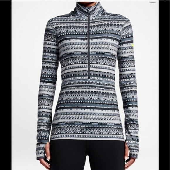 NIKE Pro Dri-fit Half Zip Dri Fit Pullover Medium - Picture 11 of 12